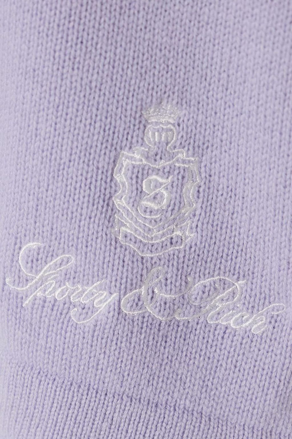 SPORTY & RICH شورت "فيندوم" من الكشمير بتصميم مطرّز