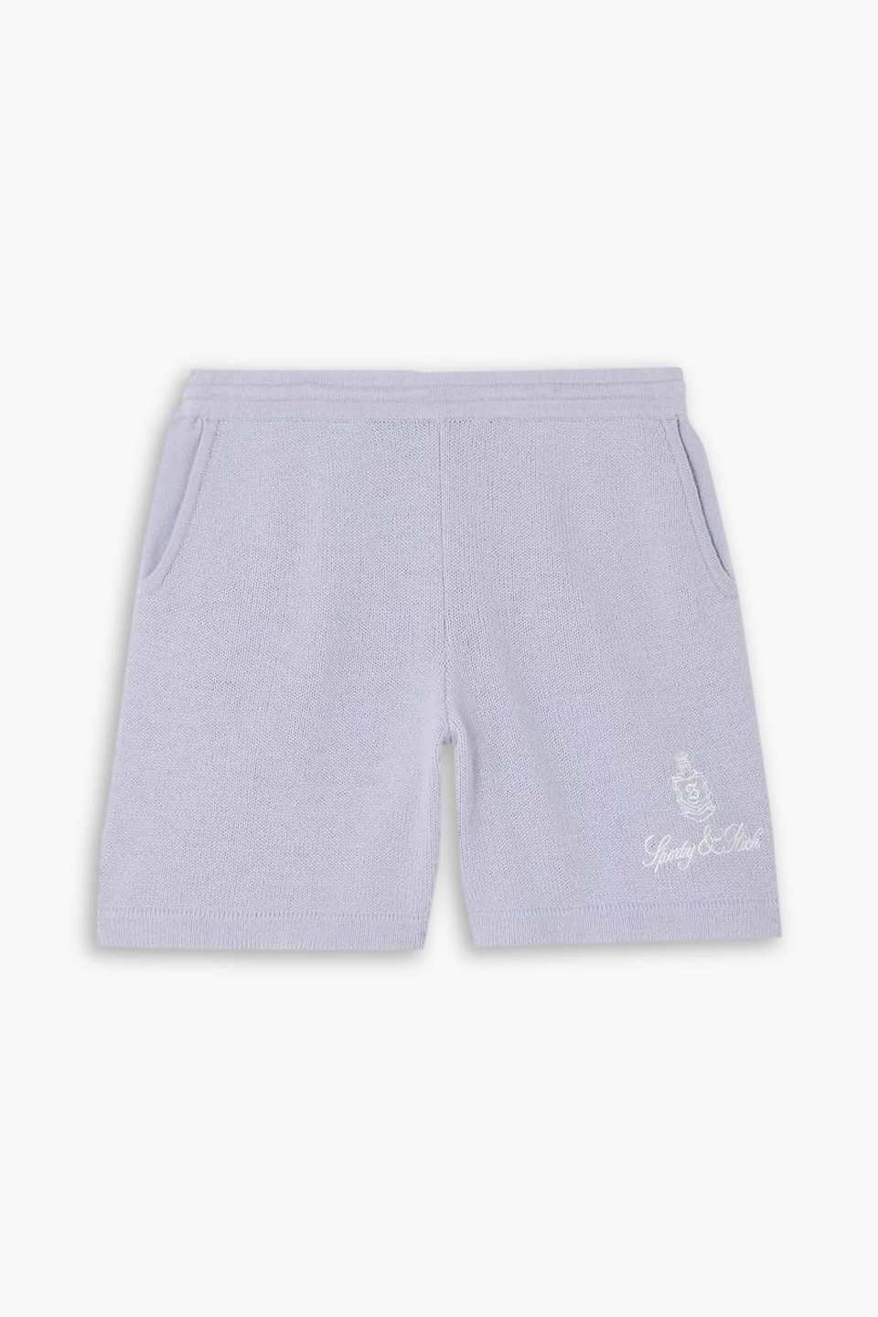 Vendome embroidered cashmere shorts