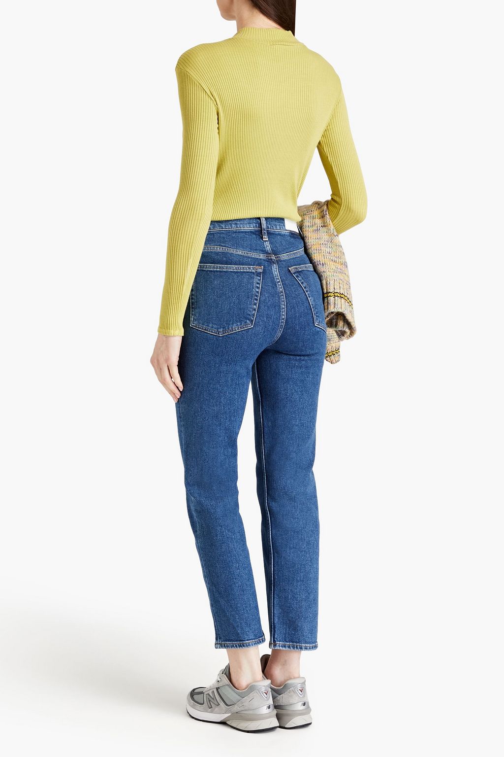 RE/DONE Cropped high-rise straight-leg jeans