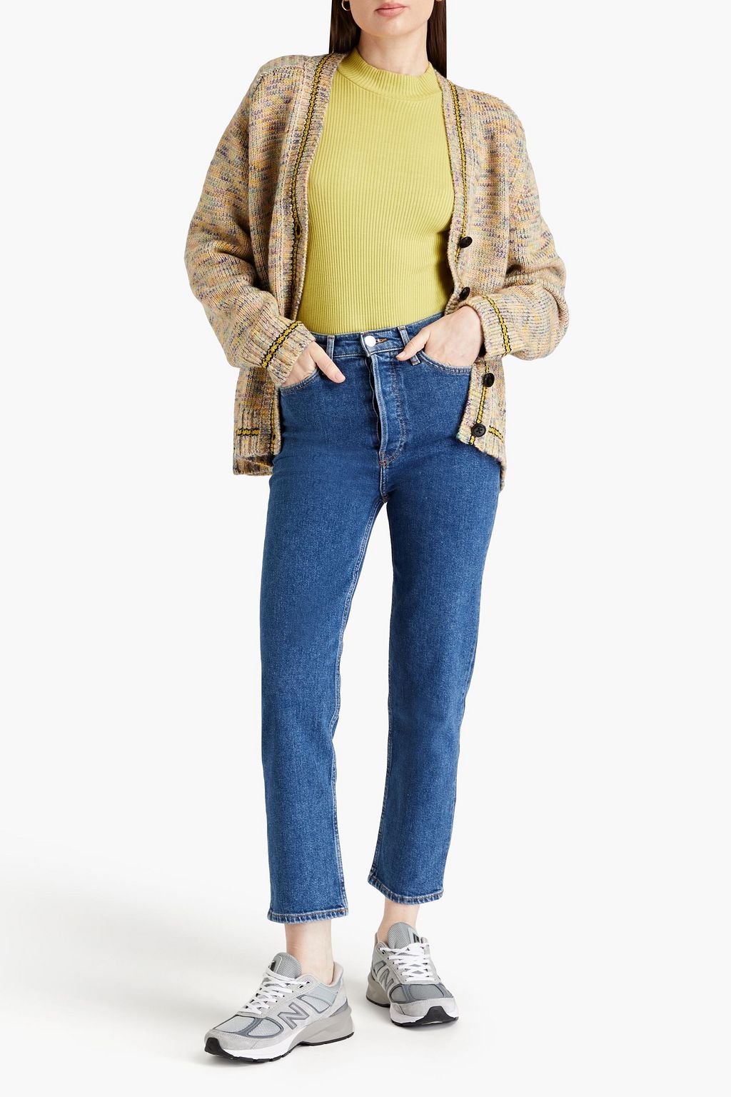 RE/DONE Cropped high-rise straight-leg jeans
