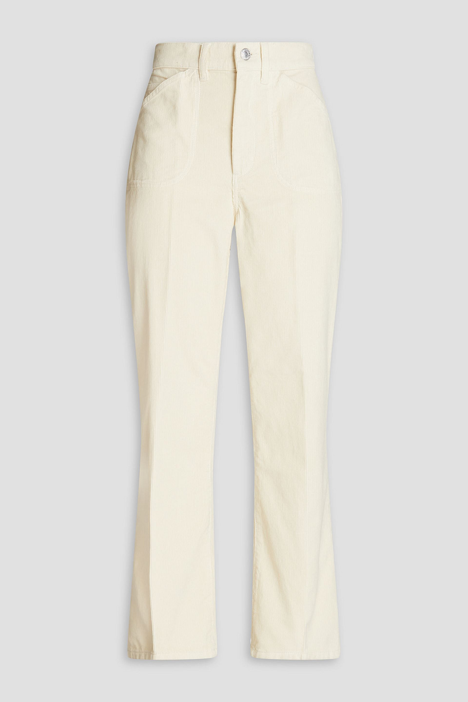 Re/done High-rise Bootcut Jeans In Ivory