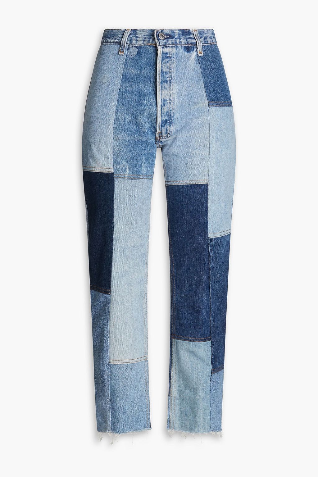 Levi's patchwork jeans hotsell