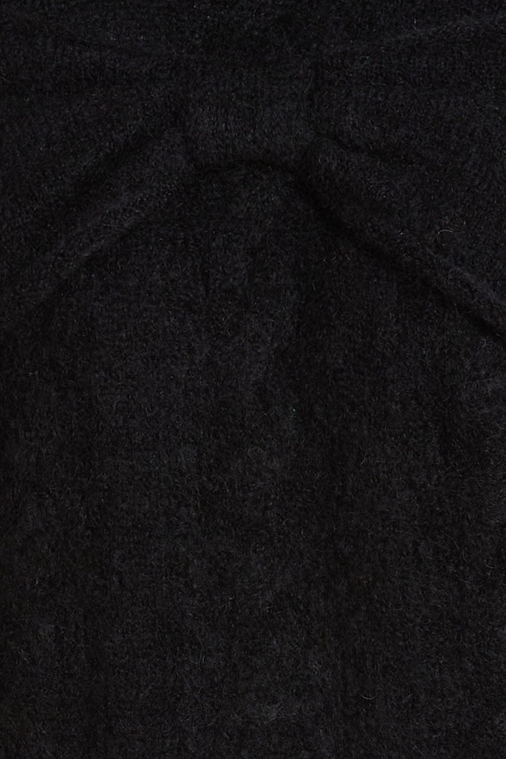HAYLEY MENZIES Winona Rollkragenpullover aus einer Wollmischung mit Zopfstrickmuster und Schleife