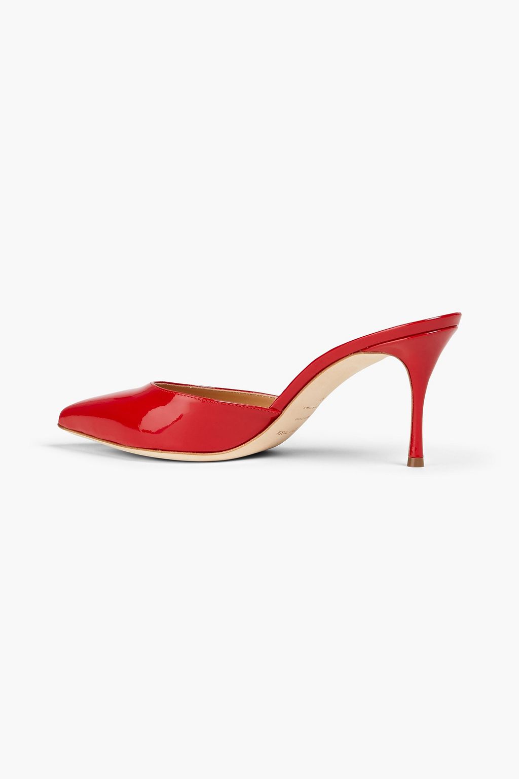 SERGIO ROSSI Patent-leather mules