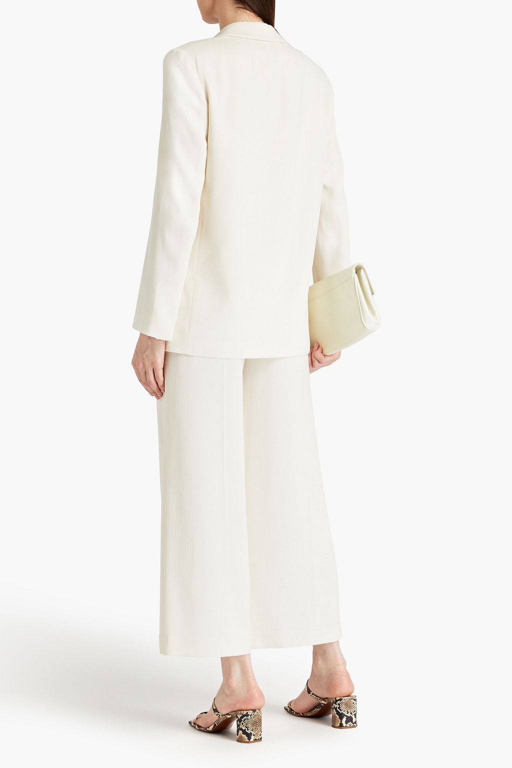 THEORY Textured-crepe blazer