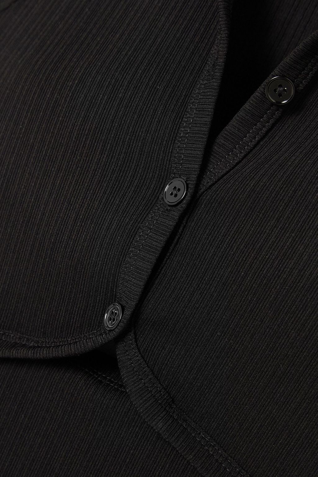 HELMUT LANG فستان على شكل قميص من الجيرسيه بتصميم مضلع مزين بفتحات