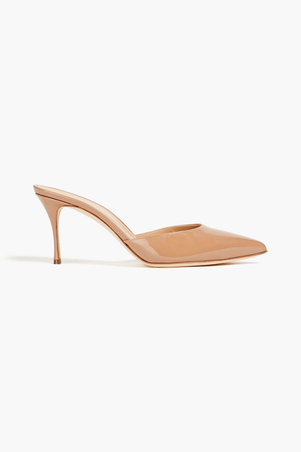 SERGIO ROSSI Patent leather mules THE OUTNET