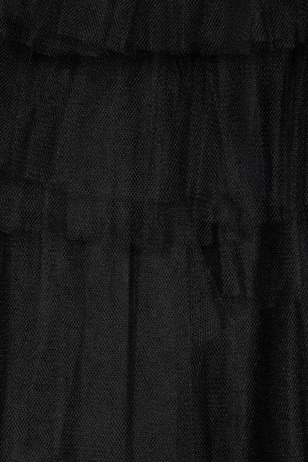 OSCAR DE LA RENTA Tiered tulle mini skirt