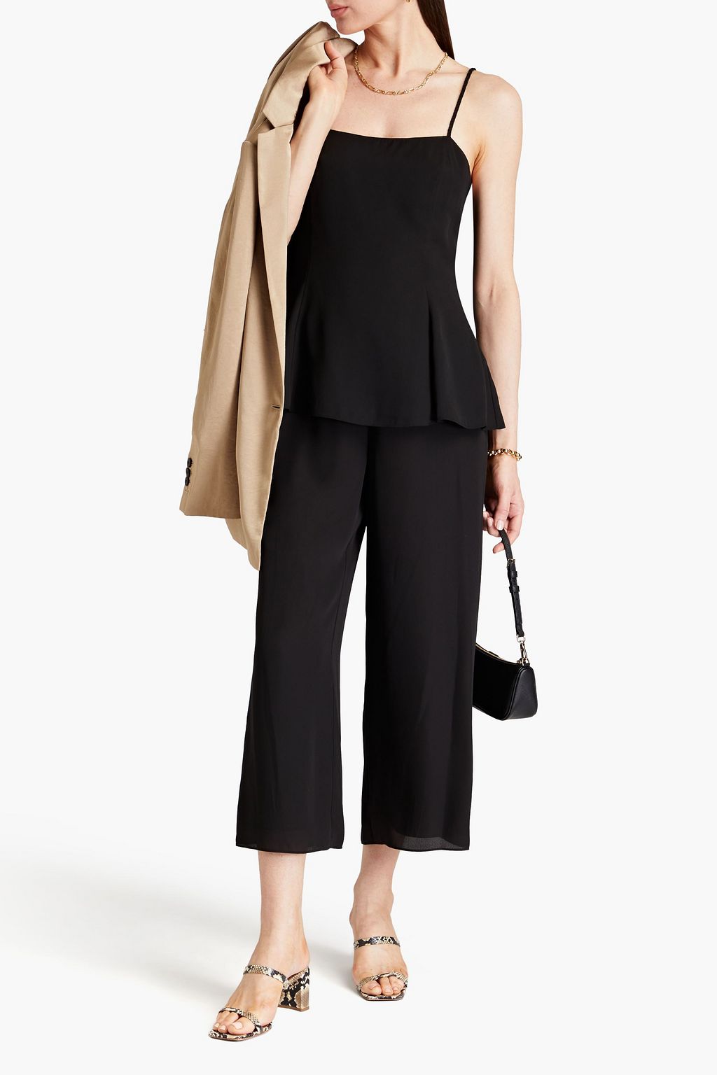 THEORY Crepe de chine camisole