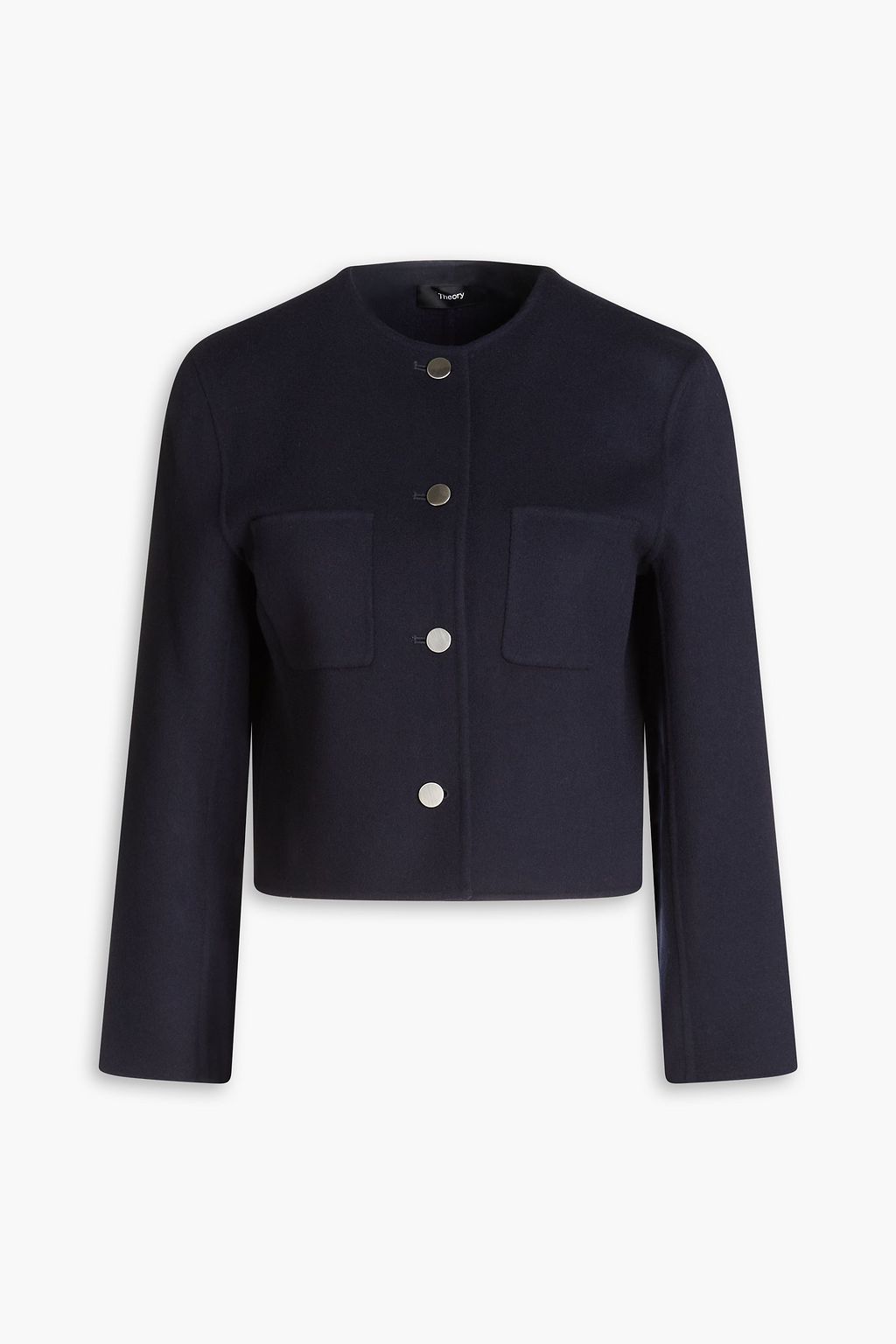 THEORY Brushed wool and cashmereblend felt jacket THE