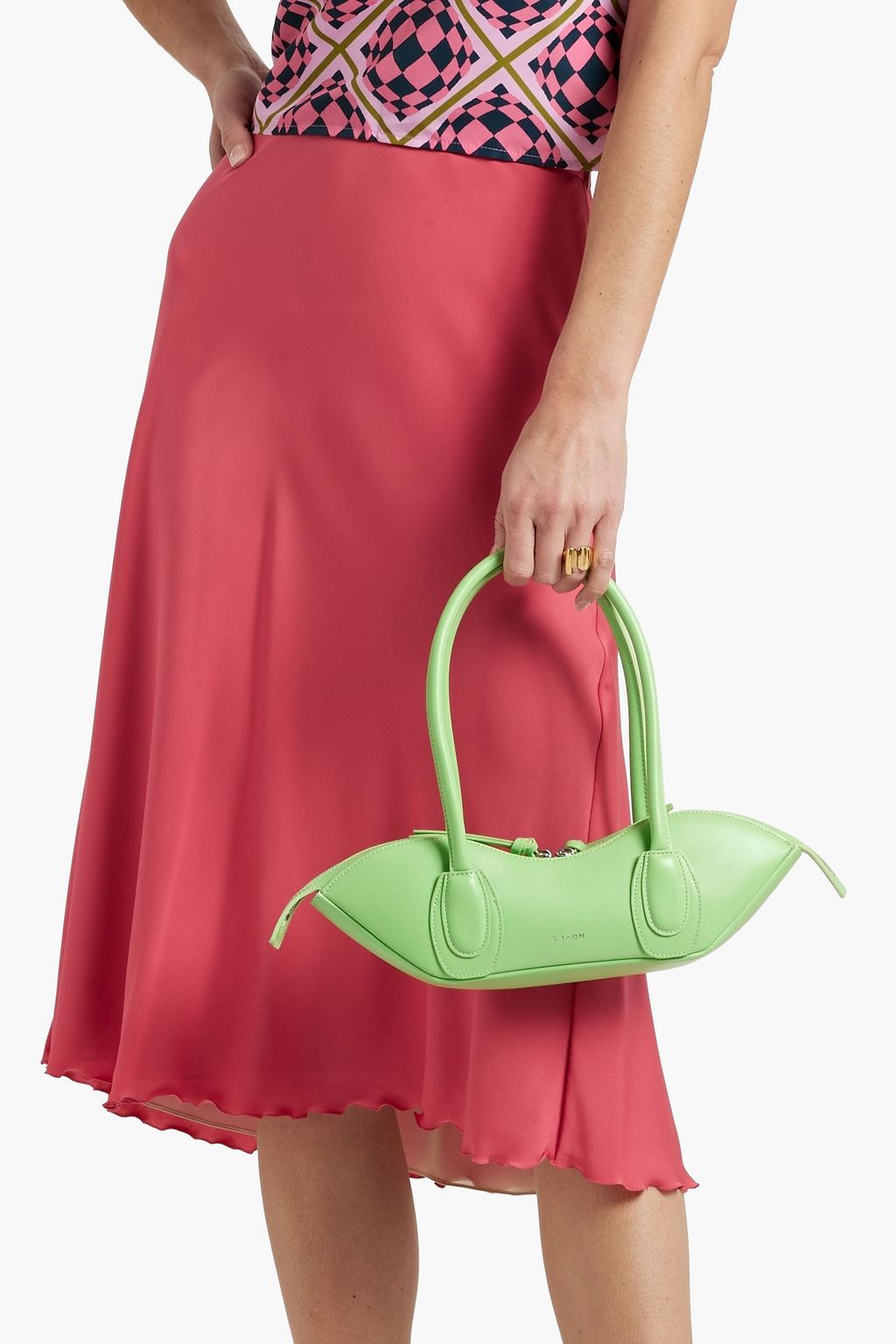 S.JOON Mini Arc leather shoulder bag