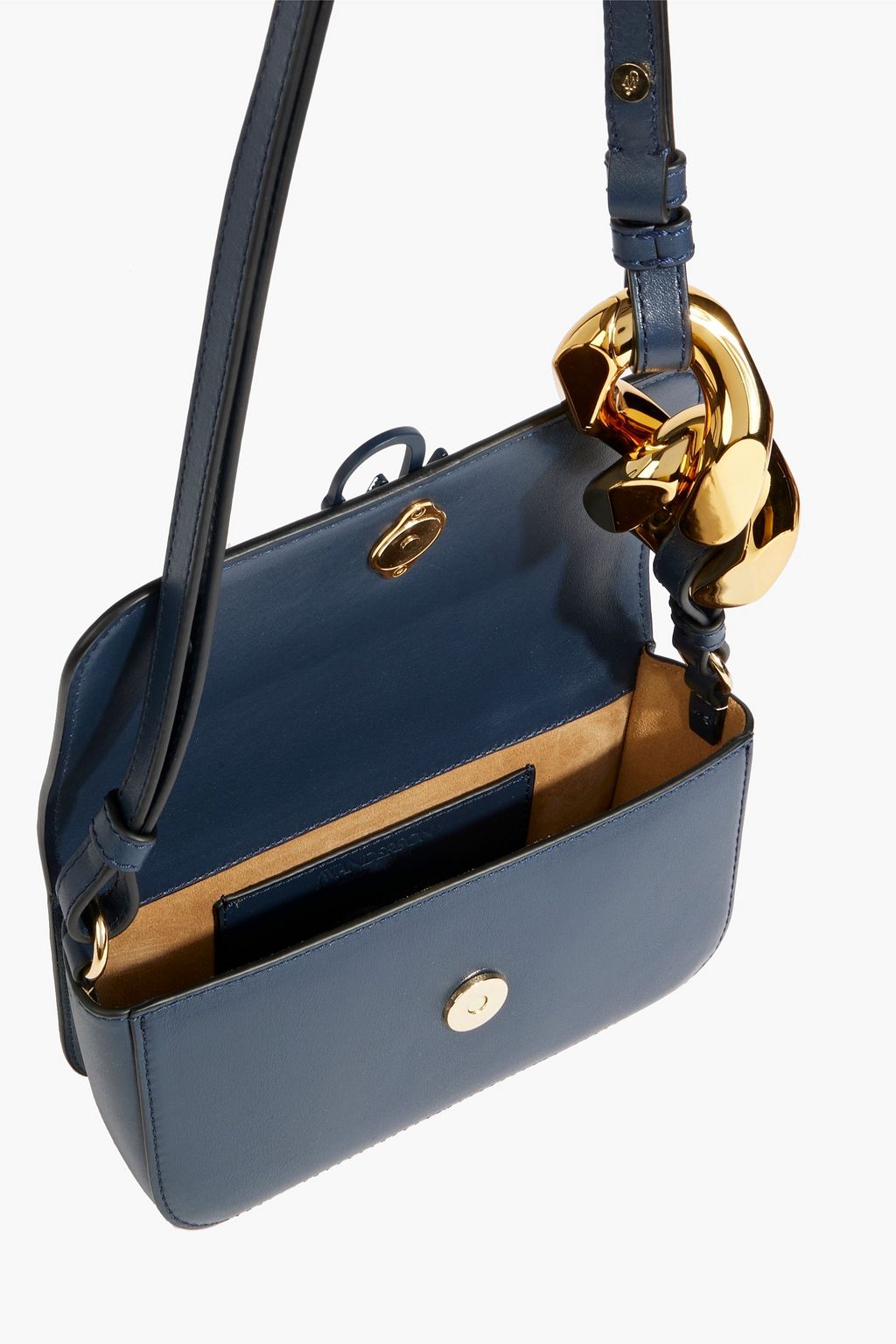 JW ANDERSON Chain-trimmed leather shoulder bag