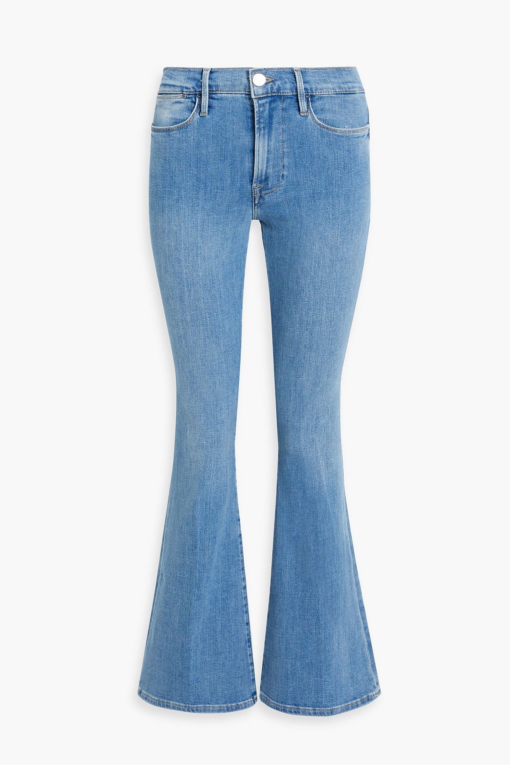 FRAME Le Pixie high-rise flared jeans | THE OUTNET