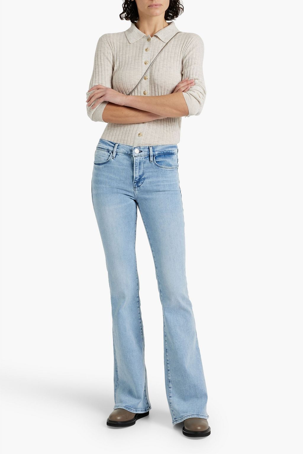 FRAME Le High Flare high-rise flared jeans