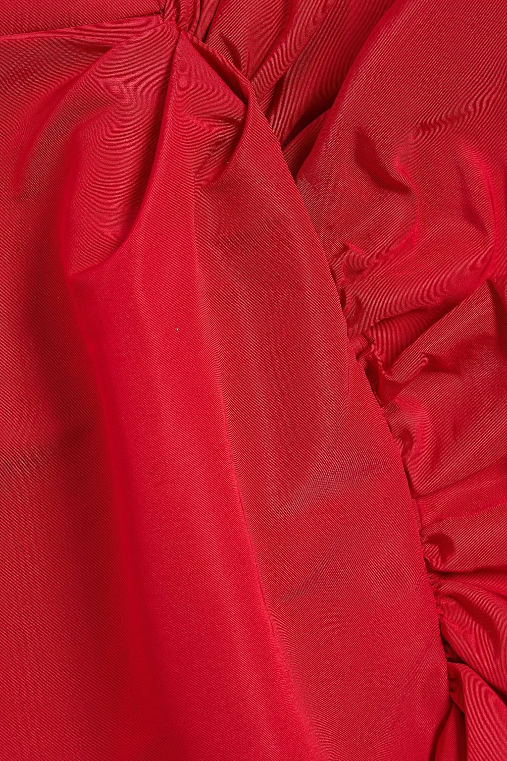 CAROLINA HERRERA Ruffled silk-faille dress