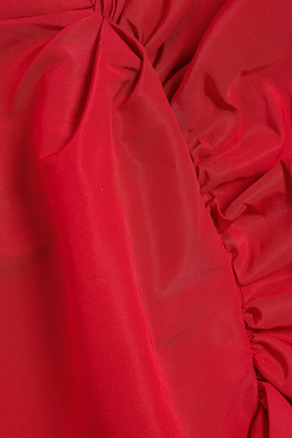 Carolina Herrera Sweetheart Silk Cocktail Dress In Red