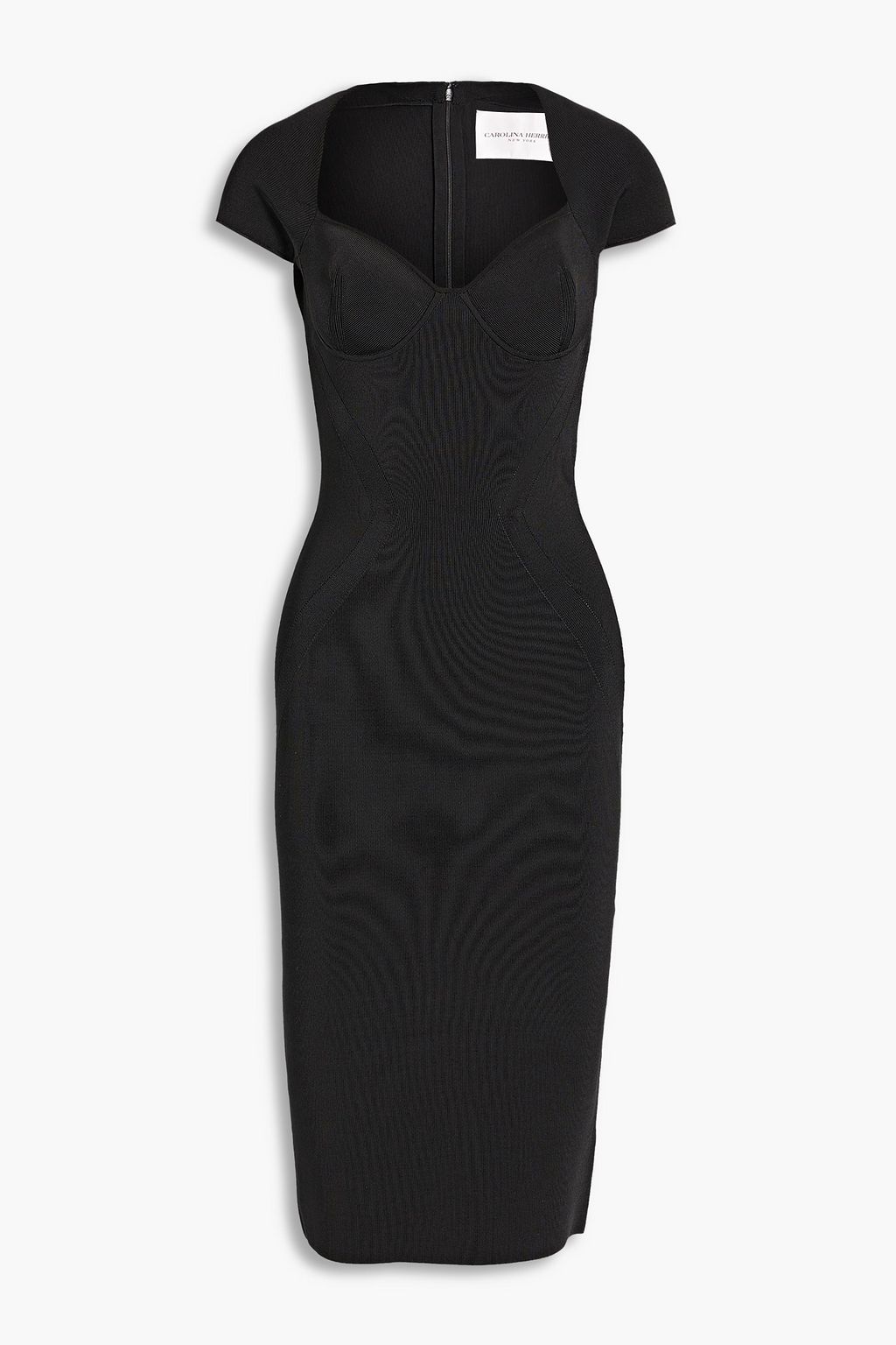 CAROLINA HERRERA Stretch-knit midi dress | THE OUTNET