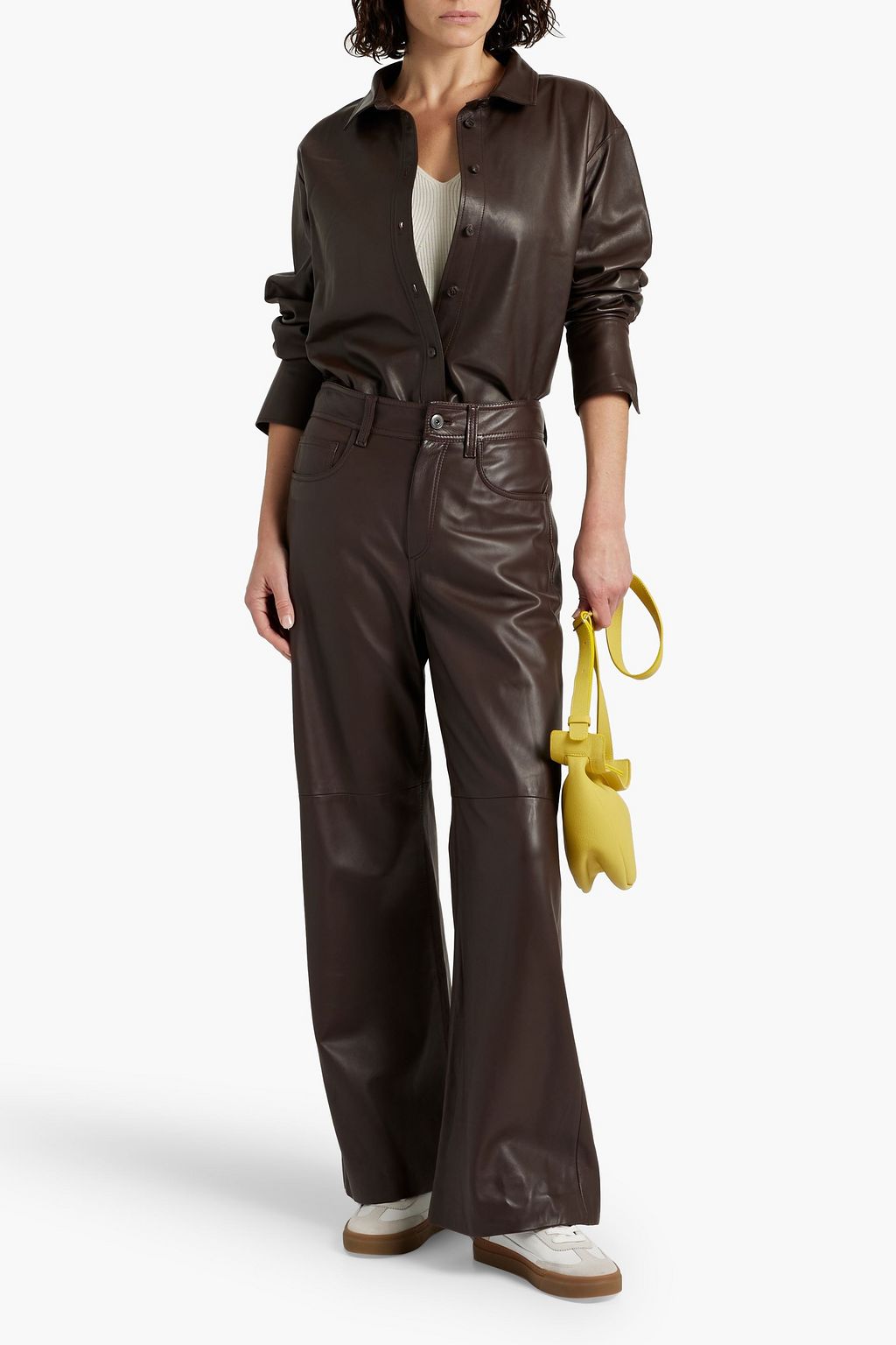 FRAME Leather shirt