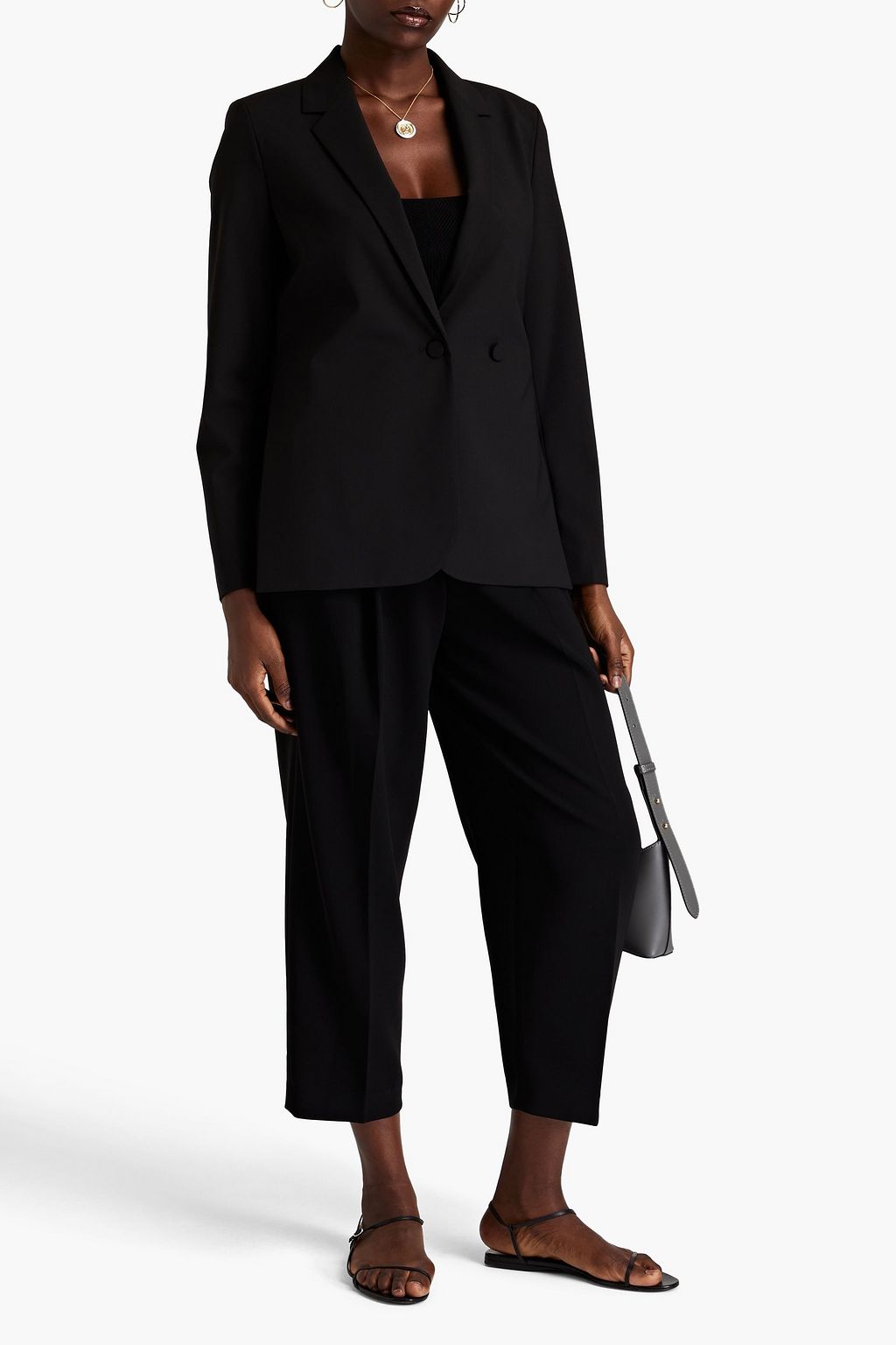 THEORY Doppelreihiger Blazer aus einer Wollmischung