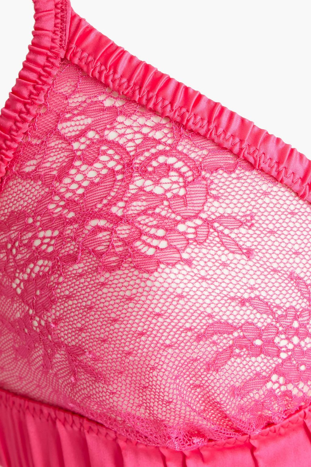 LOVE STORIES Satin-trimmed point d'espri triangle bra