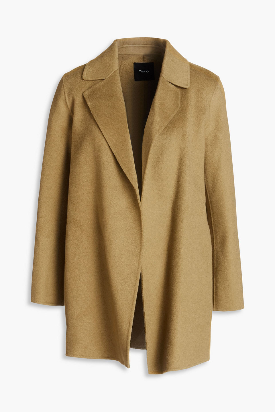 Theory Clairene Wool And Cashmere-blend Felt Coat In Green