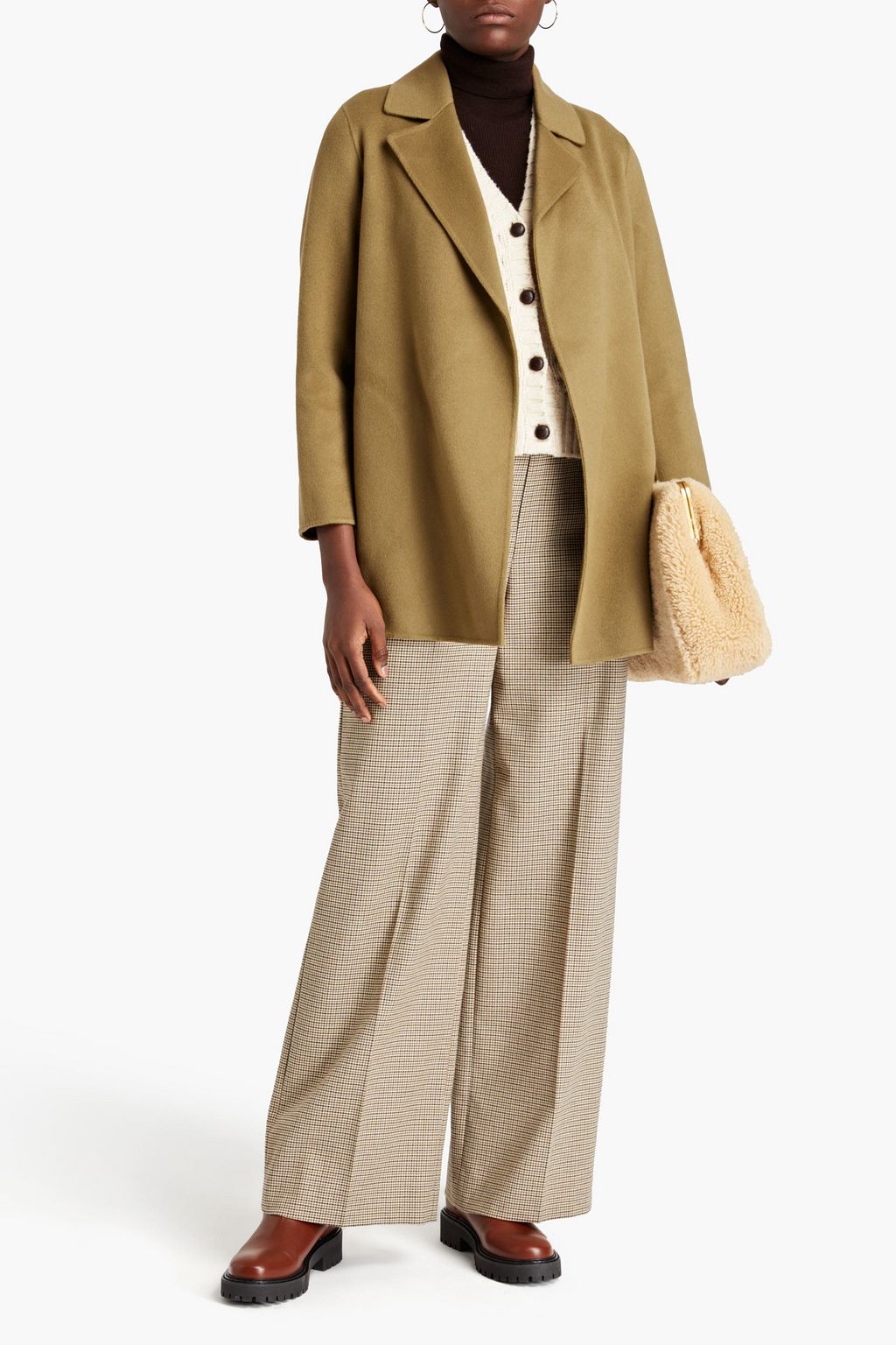 THEORY Wool and cashmere-blend felt coat