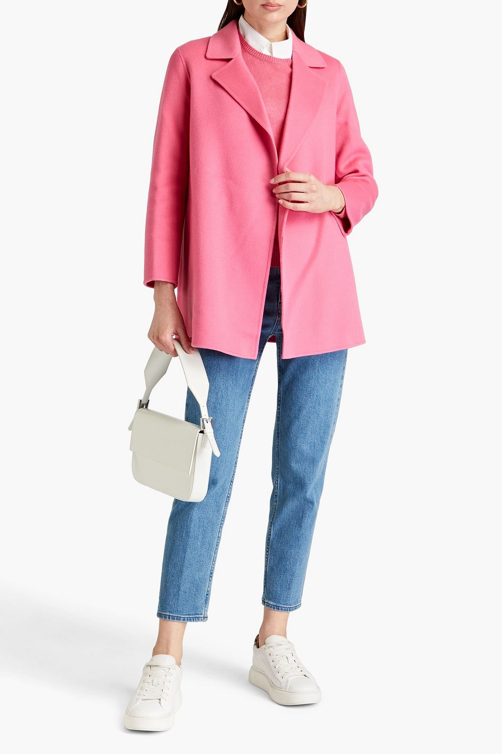 THEORY Clairene wool and cashmere-blend felt coat