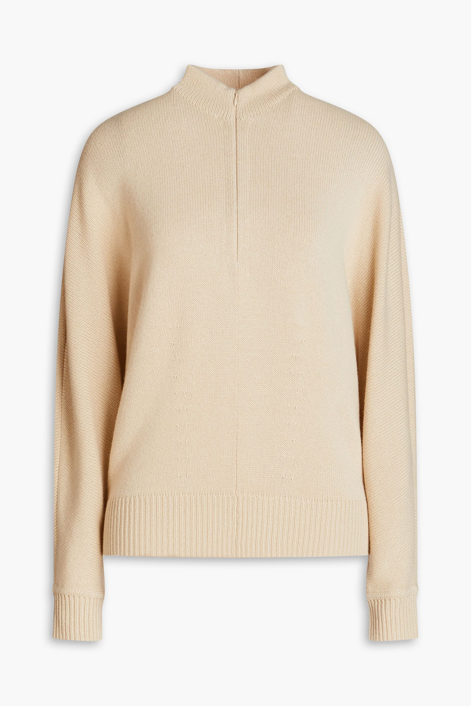 Theory Cashmere Half-zip Jumper In Brown