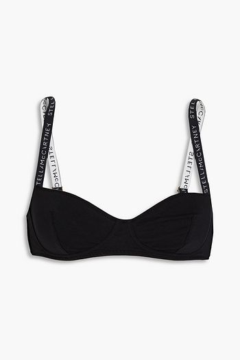 WACOAL Lace and stretch-jersey underwired balconette bra