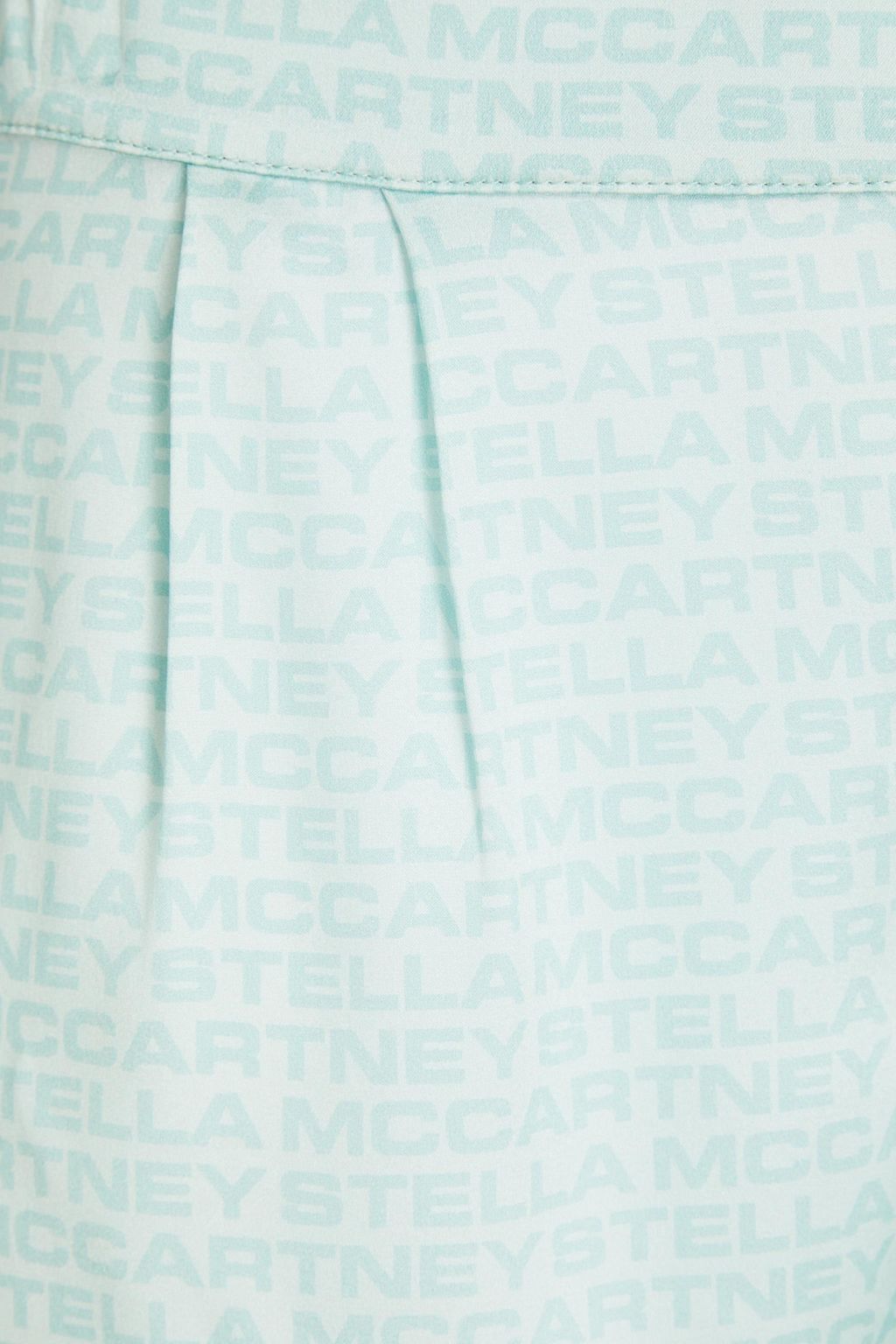 STELLA MCCARTNEY شورت بيجاما من حرير الساتان المطاط مزين بطبعات
