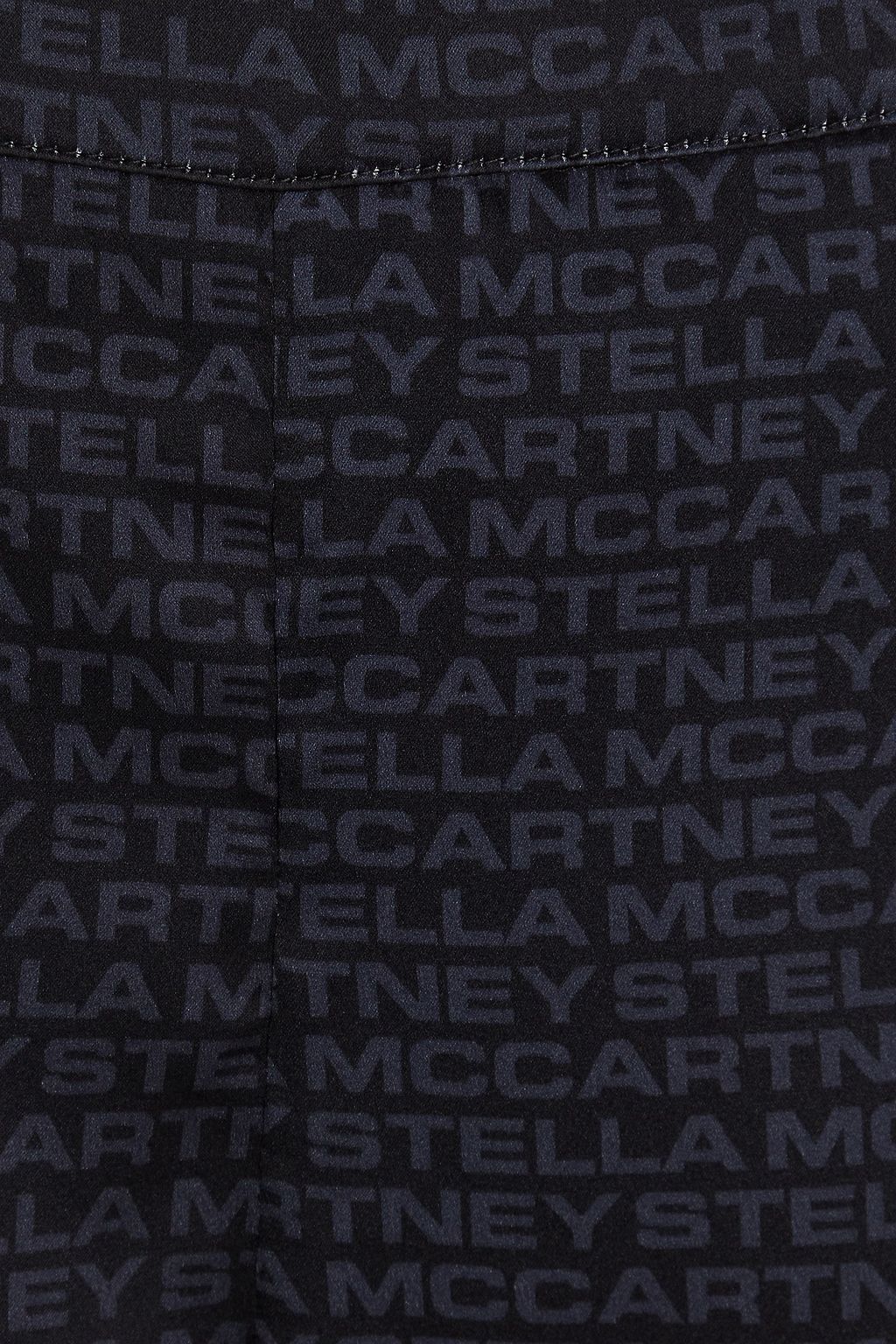 STELLA MCCARTNEY Pyjama-Hose aus Stretch-Satin mit Logoprint