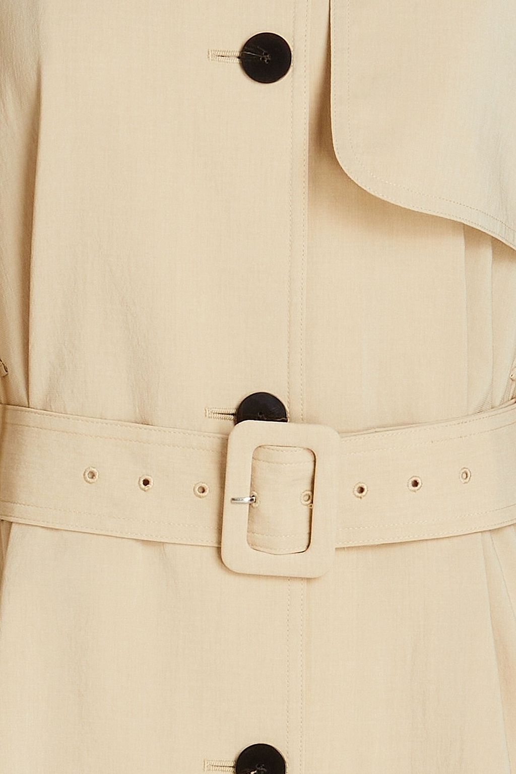 THEORY Belted crepe trench coat