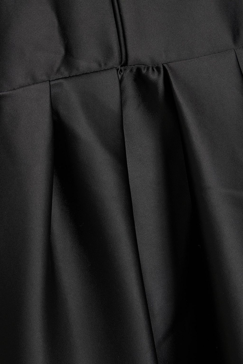 NICHOLAS Strapless fluted satin gown
