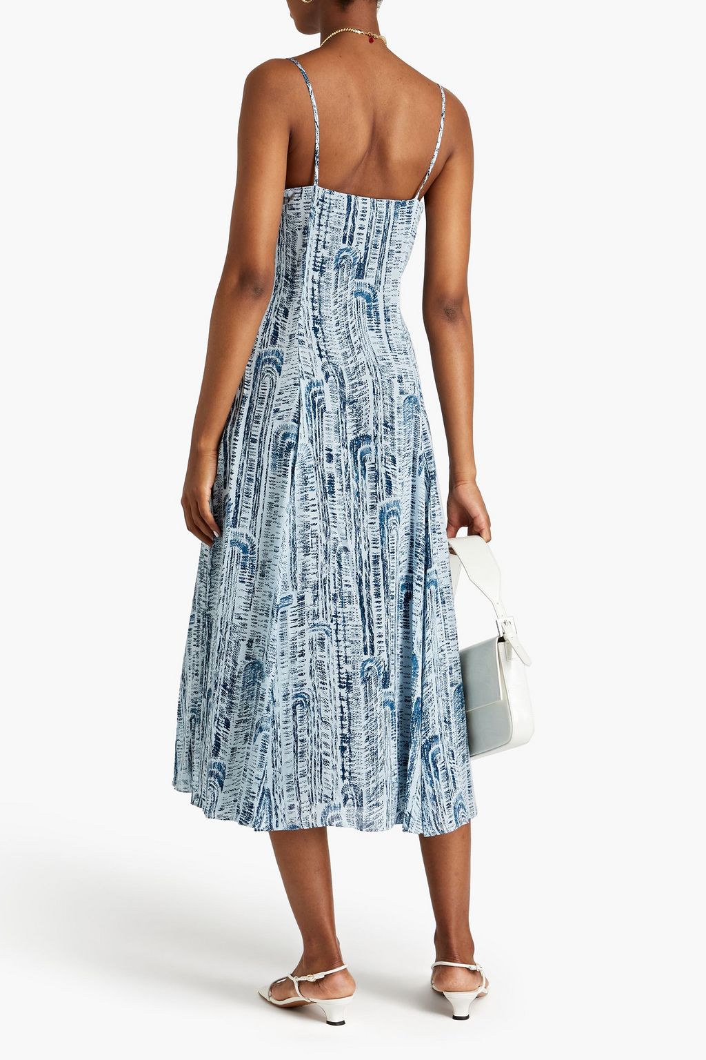 THEORY Printed midi dress THE