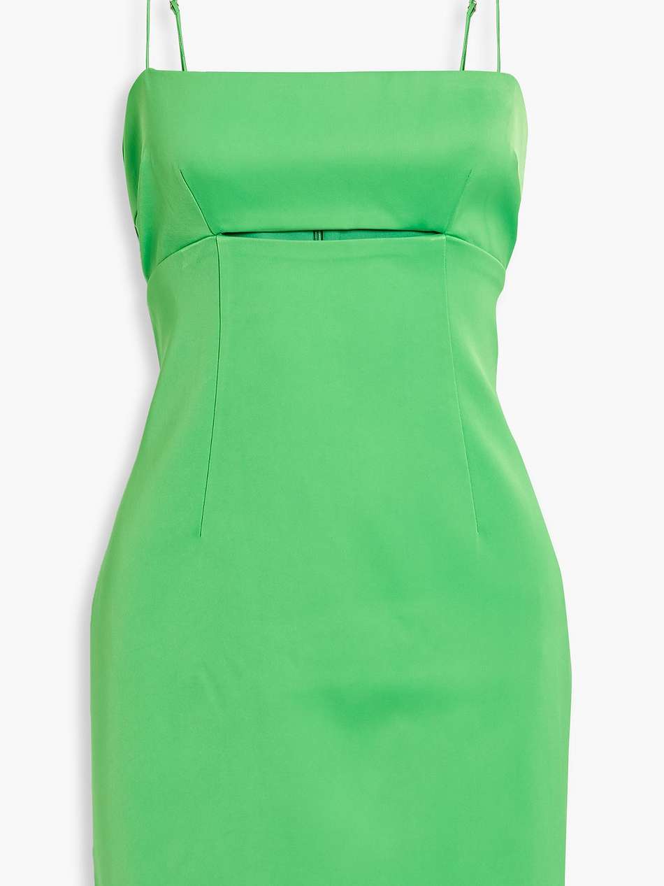 lomy cutout satin mini dress