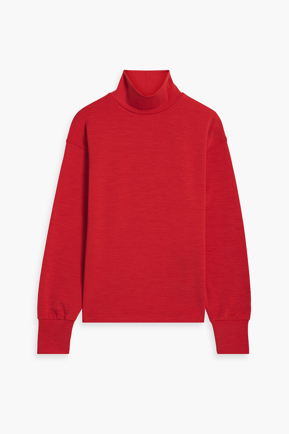 Aztech Mountain Kristi's Fleece Turtleneck Top In Tomato Red