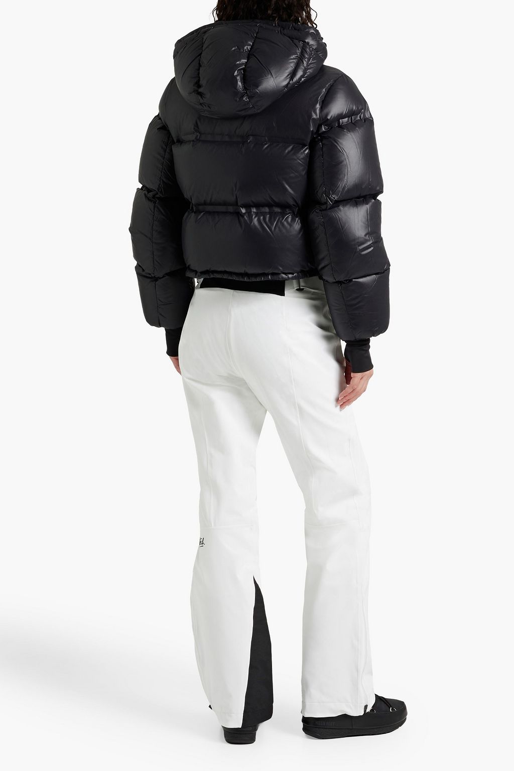 AZTECH MOUNTAIN Minnie Nuke cropped quilted shell hooded down ski jacket