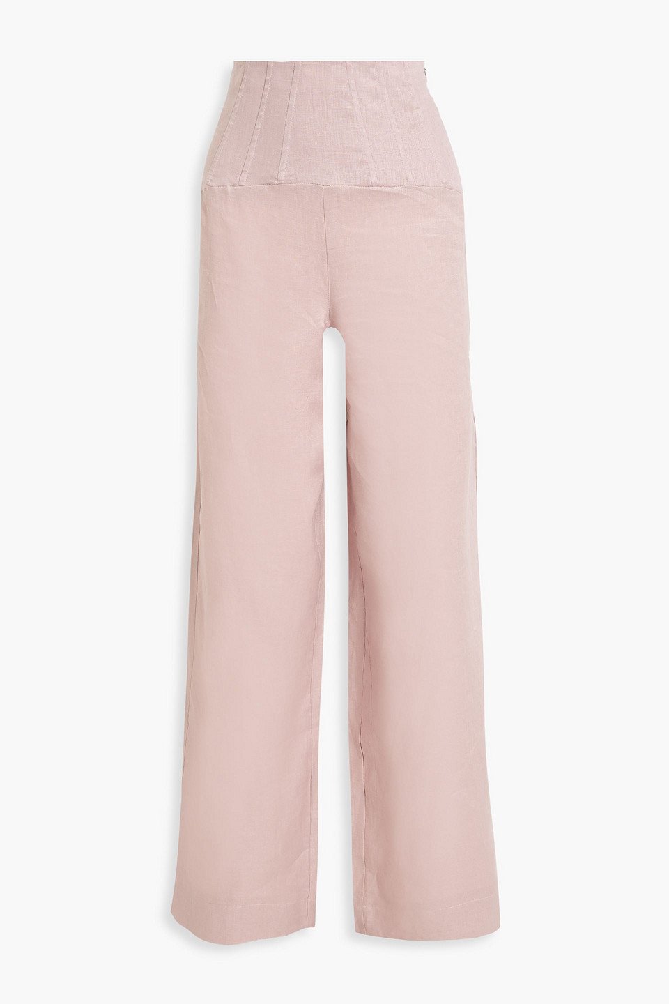 Nicholas Auriel Cotton-voile Wide-leg Pants In Pastel Pink