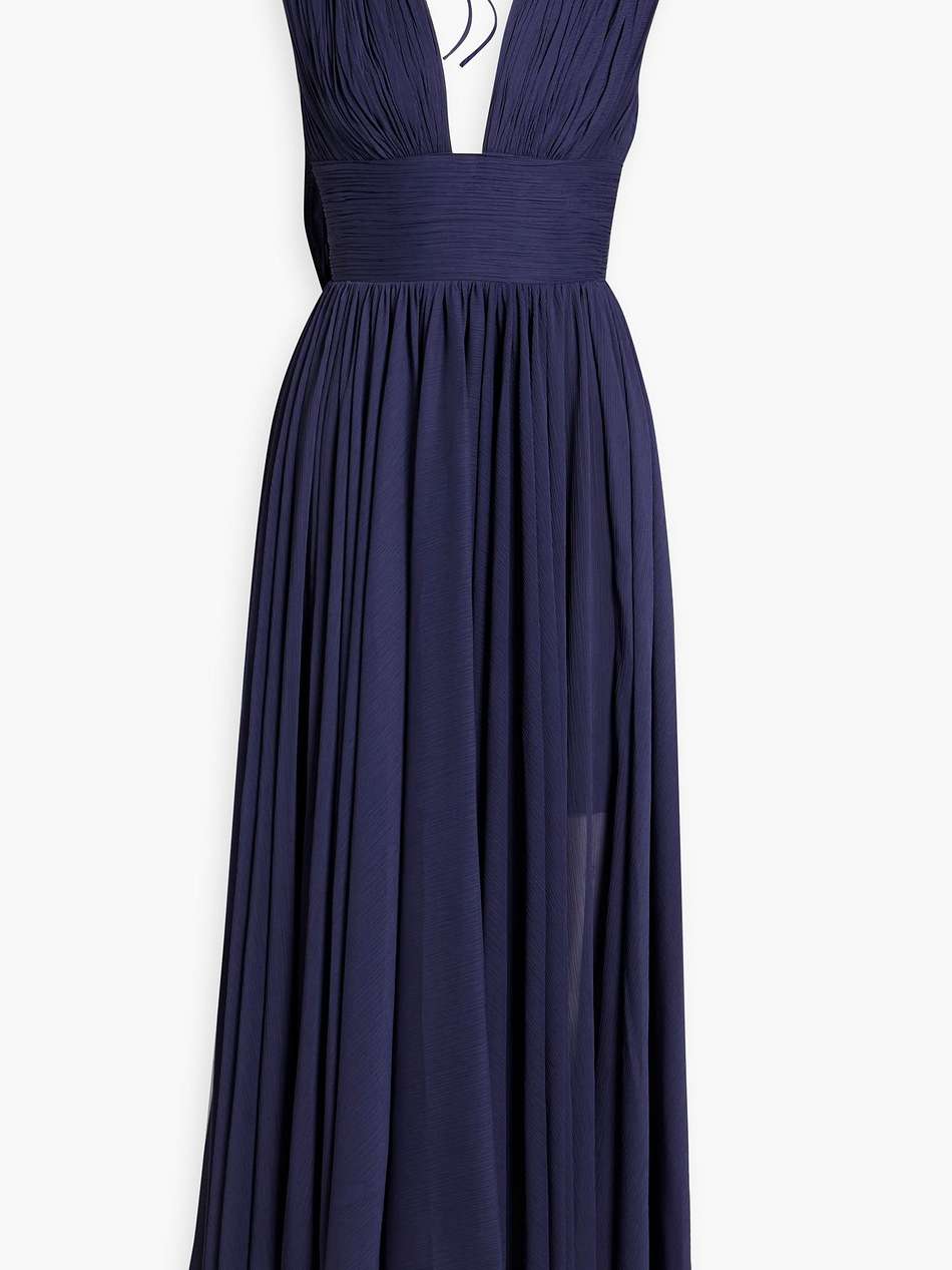 ira pintucked georgette gown