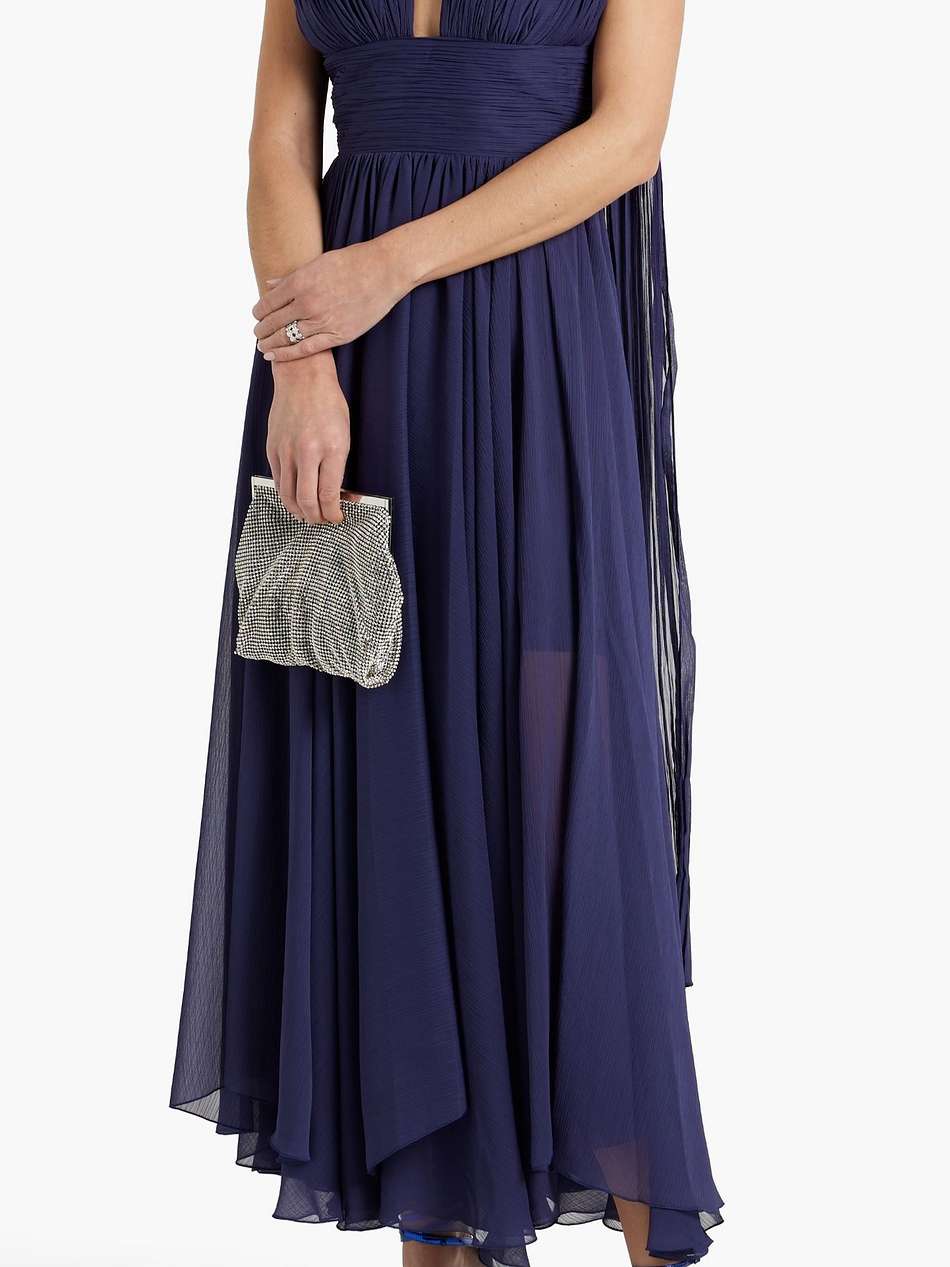 ira pintucked georgette gown