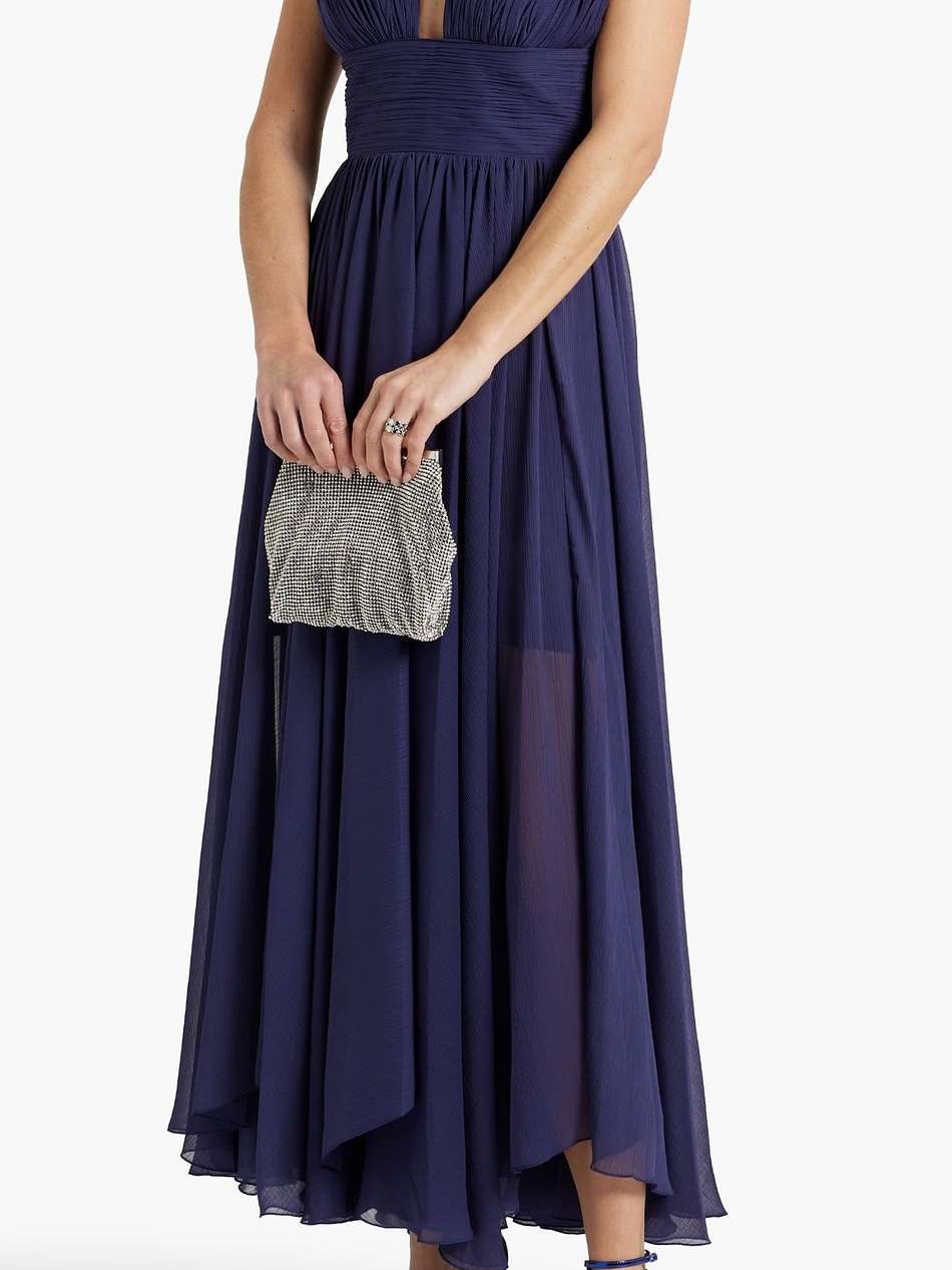 ira pintucked georgette gown