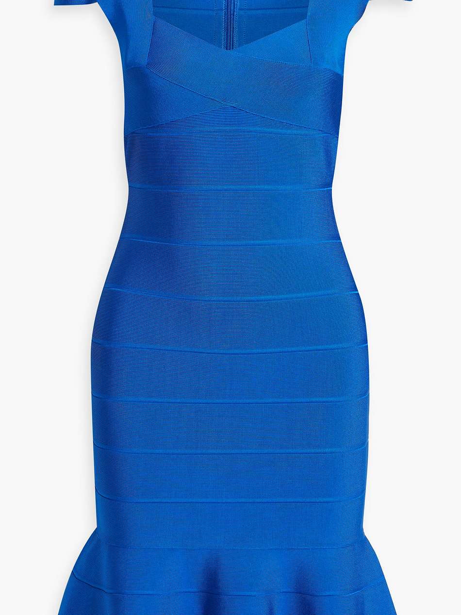 fluted bandage dress