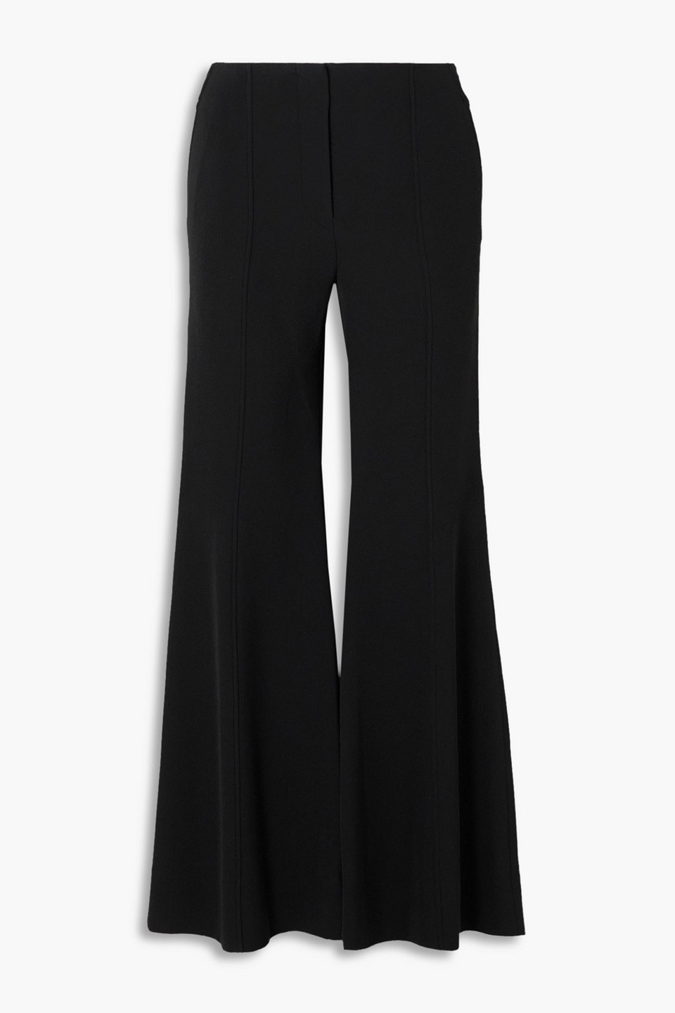 Proenza Schouler Stretch-knit Flared Pants In Black