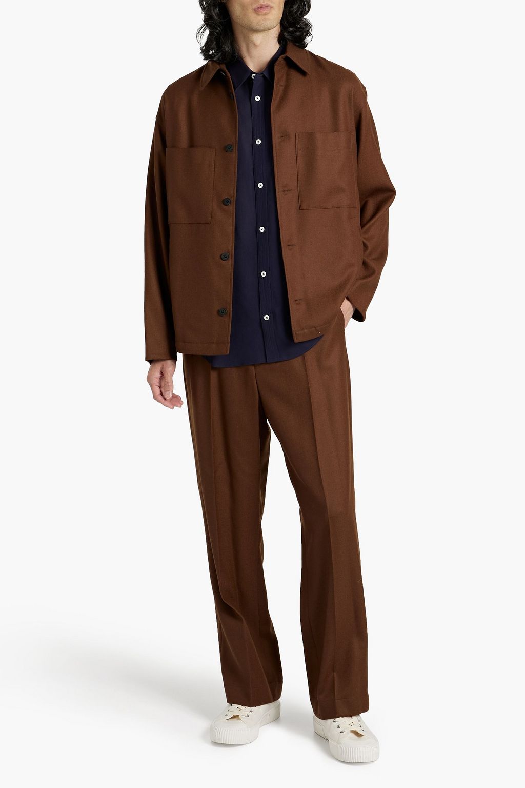 LE 17 SEPTEMBRE Wool-flannel overshirt