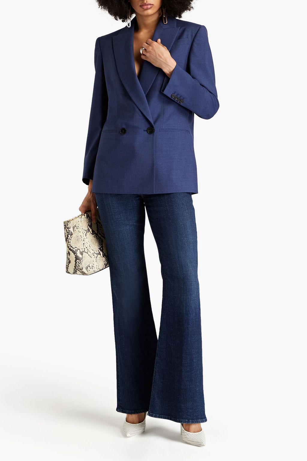 MCQUEEN Double-breasted wool-twill blazer