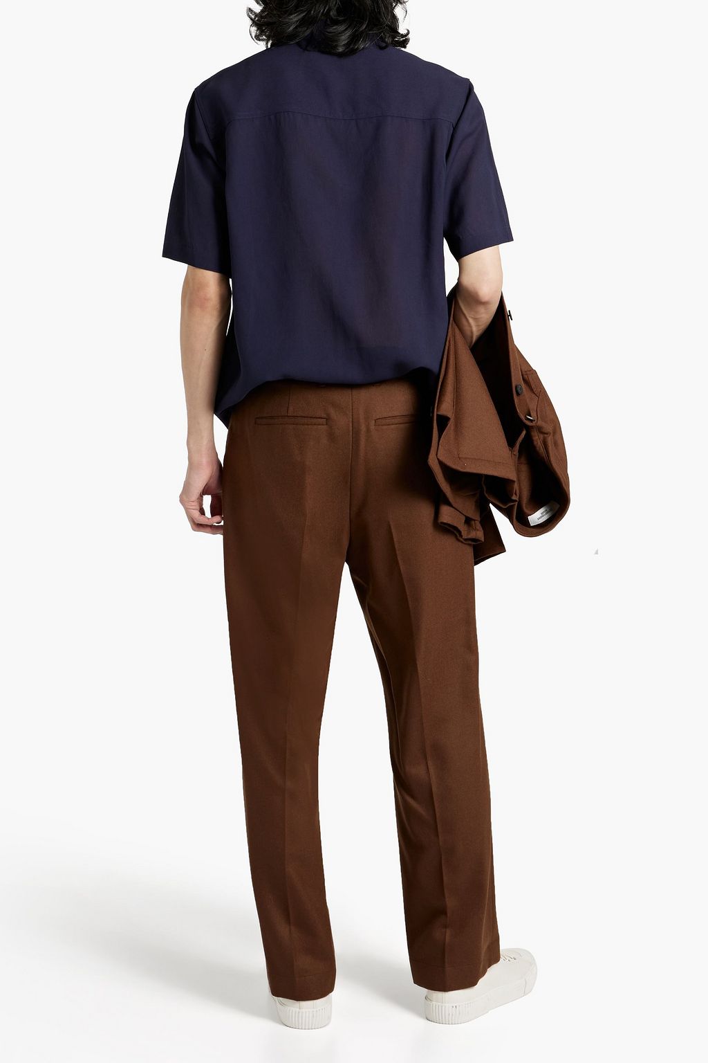 LE 17 SEPTEMBRE Belted wool-twill pants