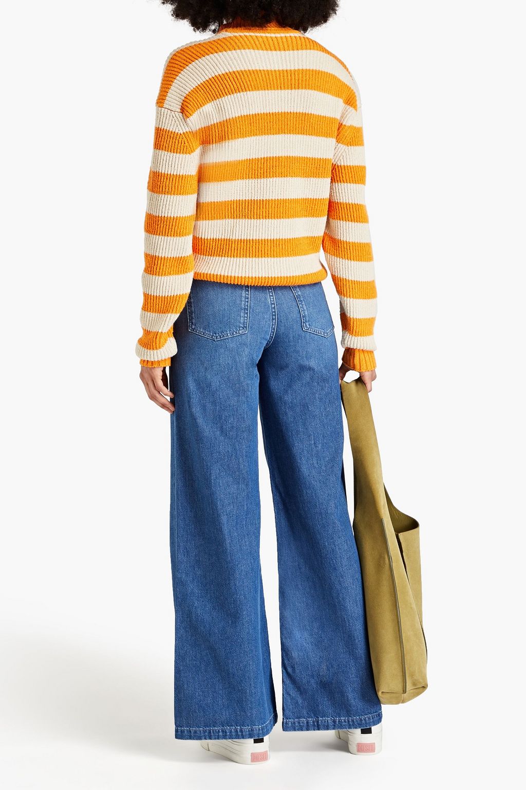 TRIARCHY High-rise wide-leg jeans