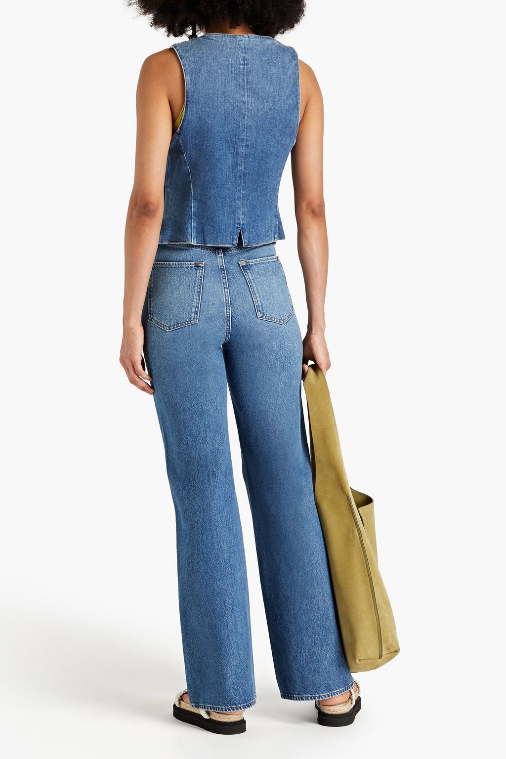 TRIARCHY Nicks high-rise wide-leg jeans