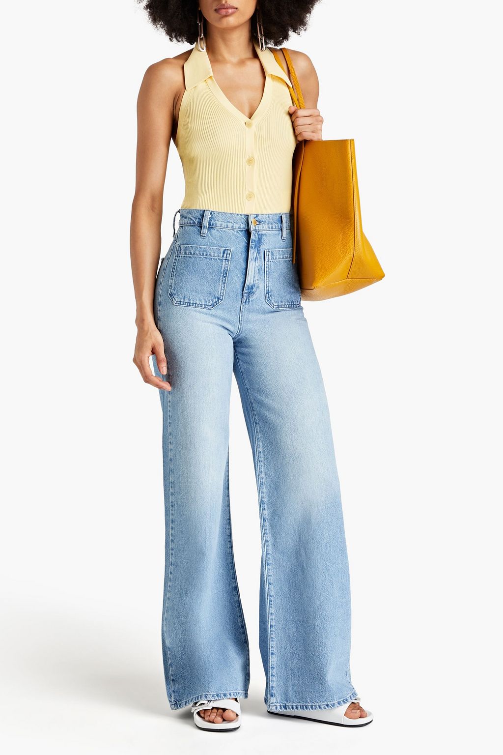 TRIARCHY Onassis high-rise wide-leg jeans