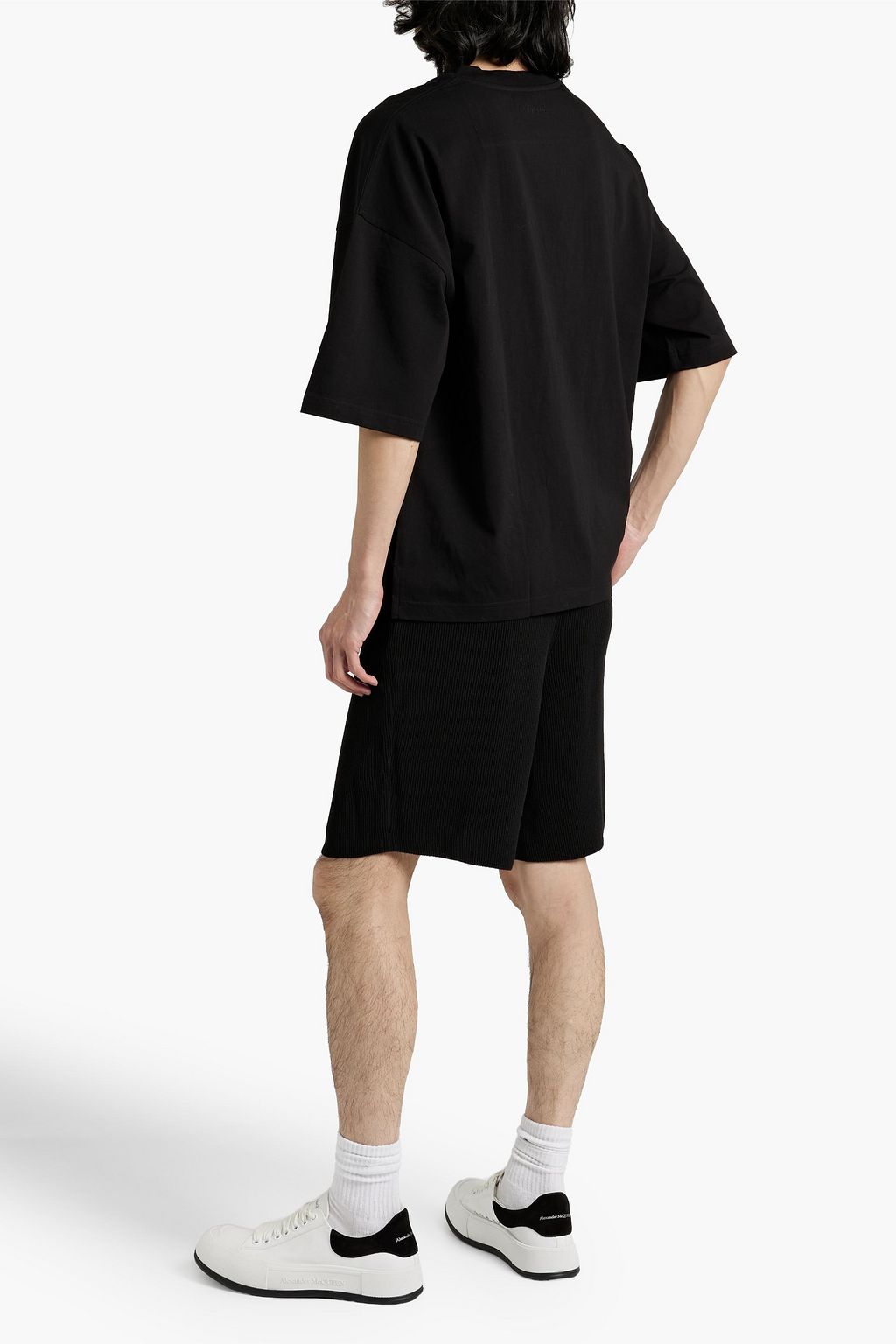 LE 17 SEPTEMBRE Ribbed cotton-blend shorts